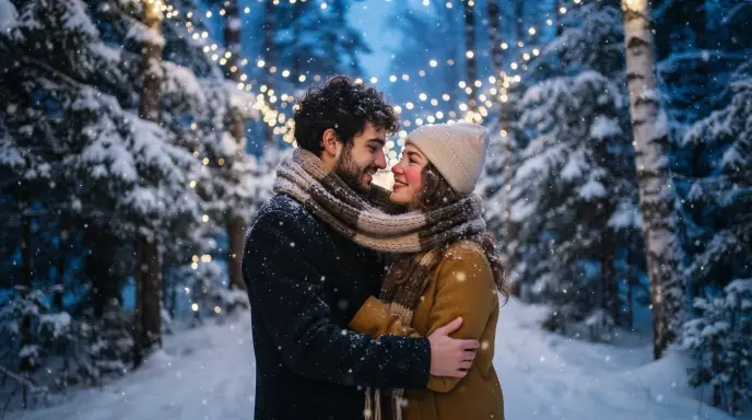 Romantic Snow Pickup Lines