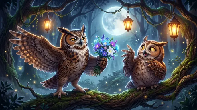 Bold Owl Pick Up Lines
